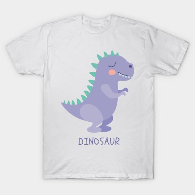 Dinosaurio Dino Dinosaur T-Rex Purple Morado T-Shirt by Magic Store For You